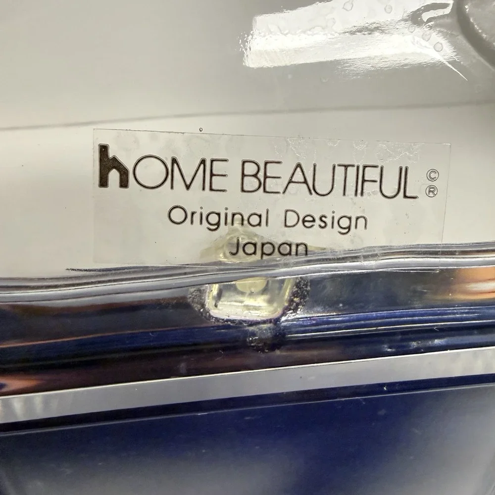 Home Beautiful Japan Clear Glass Picture Frame 5x7 Vintage Floral Design